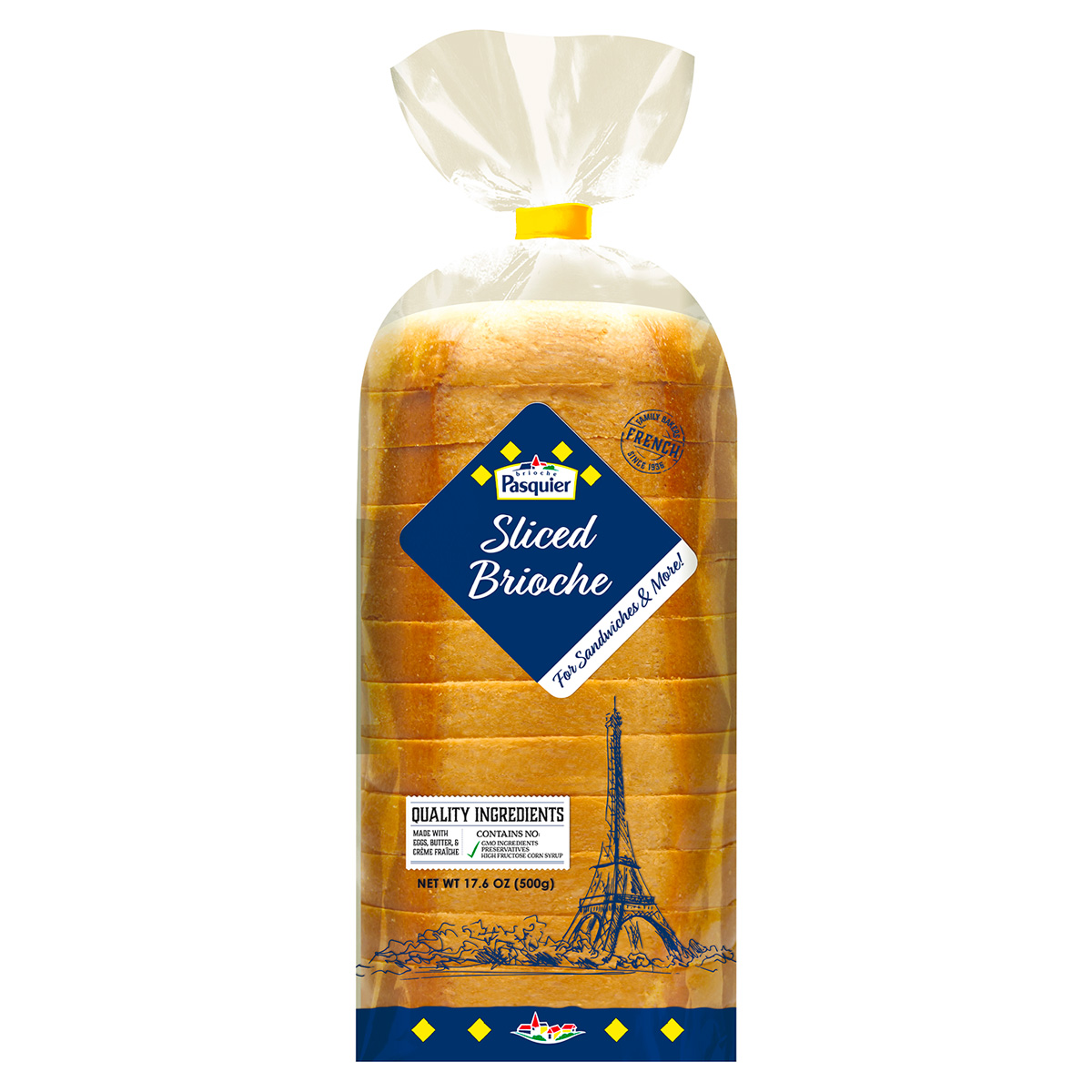Sliced Brioche Loaf